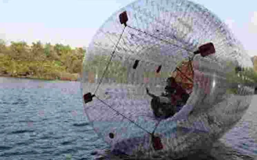 Zorbing included with the Dandeli jungle stay night