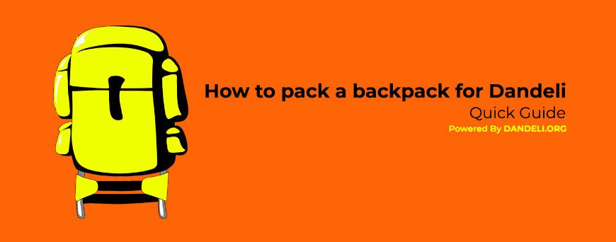 How to pack a backpack for a Dandeli trip