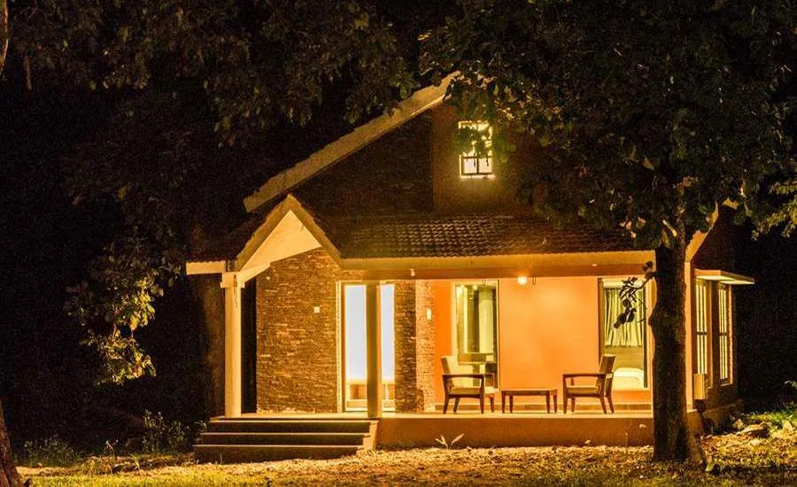 Resort grounds at Parampara Cottage, Pradhani Dandeli