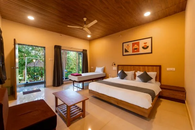 Deluxe cottage for a luxury couple stay at Rain Forest Dandeli